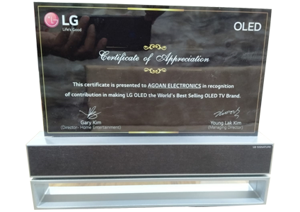 lg certificate of appreciation Agoan Electronics